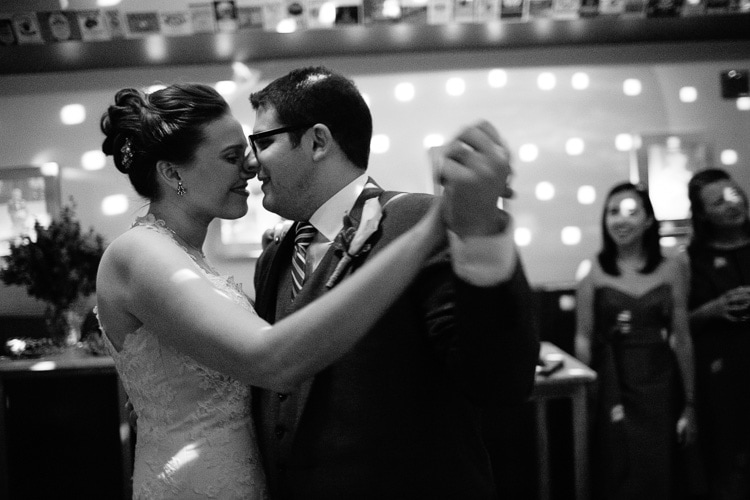 Romantic documentary wedding photography first dance