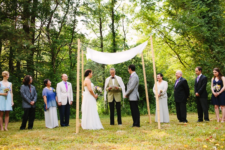 outdoor Jewish wedding ceremony