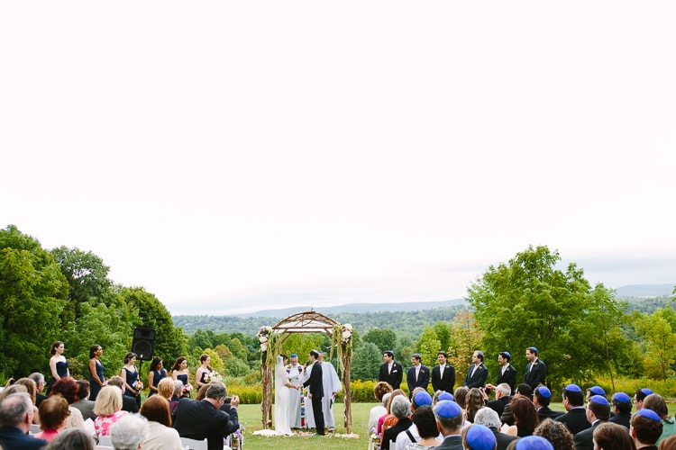 outdoor interfaith wedding ceremony Berkshires