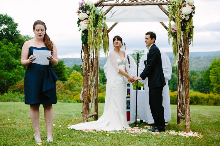outdoor wedding ceremony Berkshires