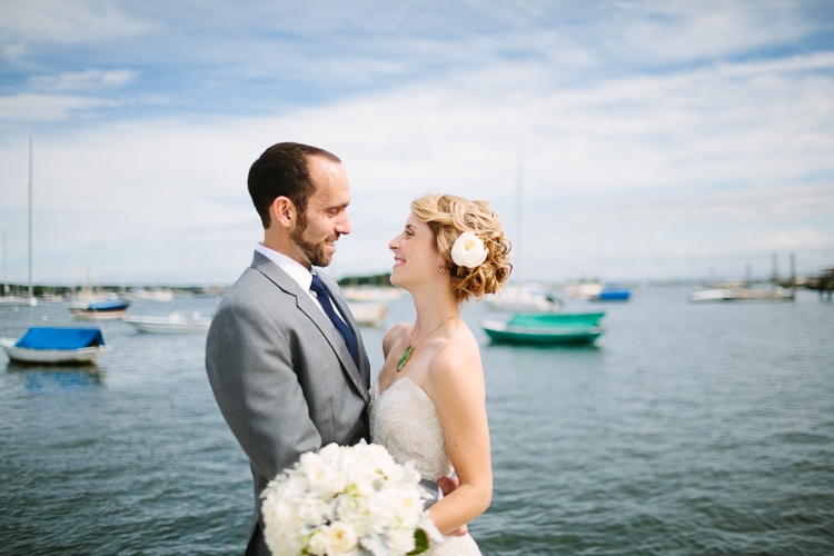 artistic Massachusetts wedding photography, portraits at the Beverly Yacht Club