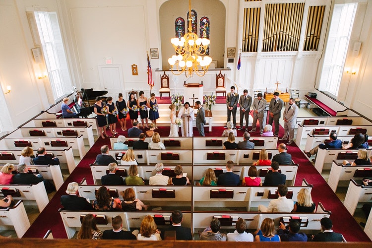 Massachusetts documentary wedding photography, First Congregational Curch, Marion MA