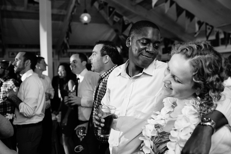 Massachusetts documentary wedding photography, guests enjoy the party at the Beverly Yacht Club