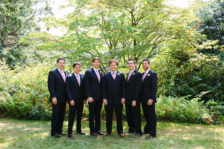 groom and groomsmen before the ceremony, Duxbury, Massachusetts documentary wedding photography