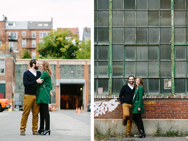 industrial East Boston engagement photos
