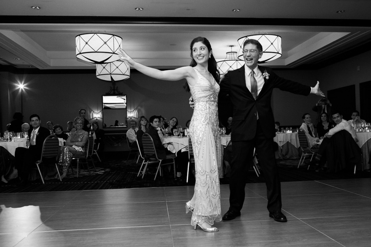parent dance at Hotel Marlowe, winter wedding photography