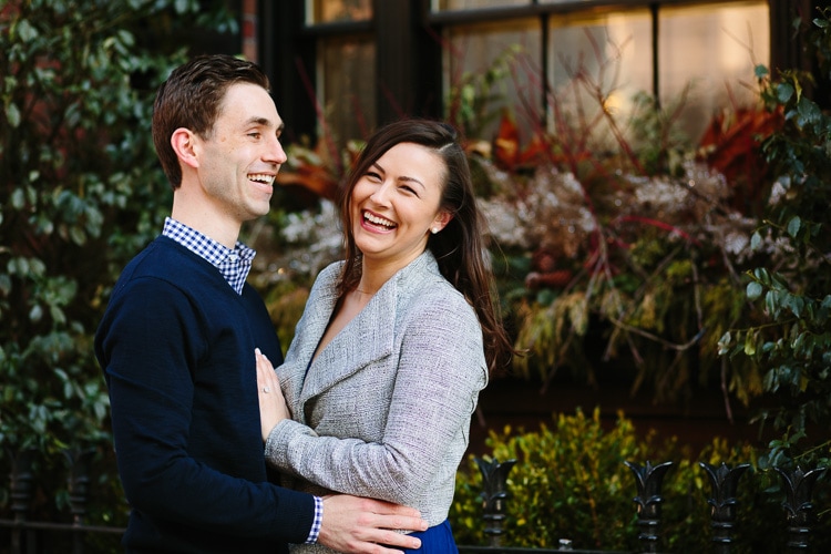 happy Beacon Hill engagement photography