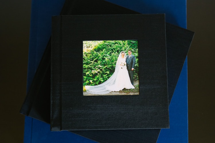 Example of albums offered by Boston and New England wedding photographer Kelly Benvenuto