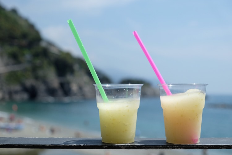 frozen lemonade in Cinque Terre