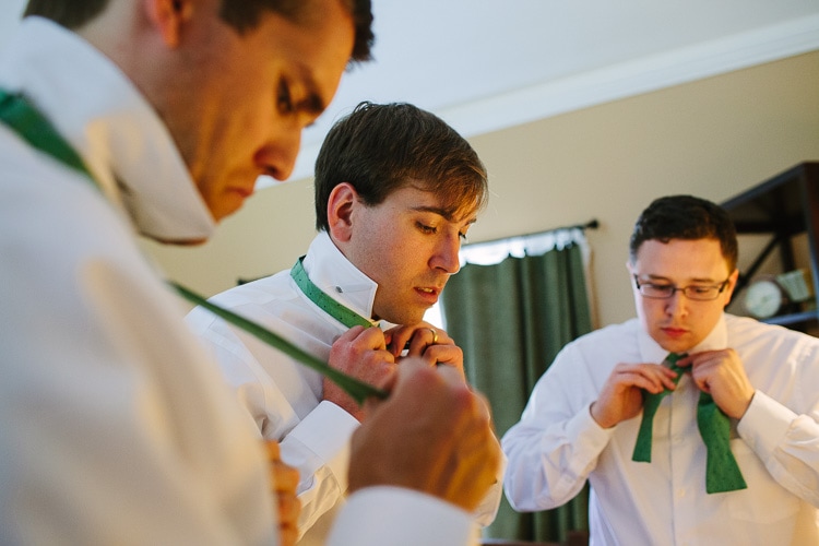 groomsmen getting ready at the Willowdale estate, image by Kelly Benvenuto