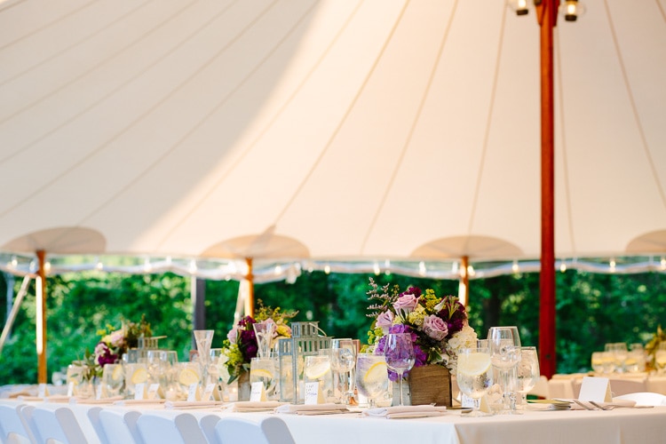 Willowdale Estate wedding tent detail