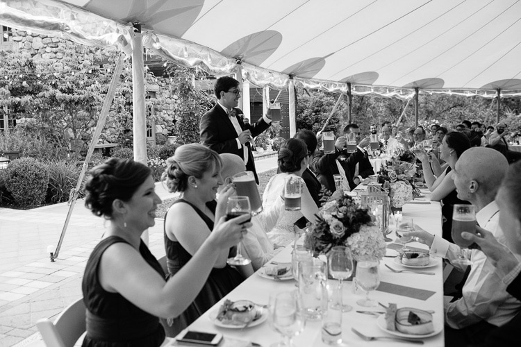 wedding toast, photo by Kelly Benvenuto