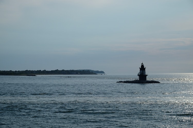 lighthouse seen from the Cross Sound Ferry