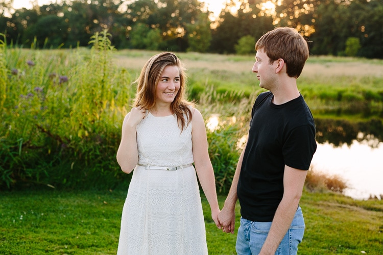 relaxed Misty Farm engagement session, by Kelly Benvenuto Photography
