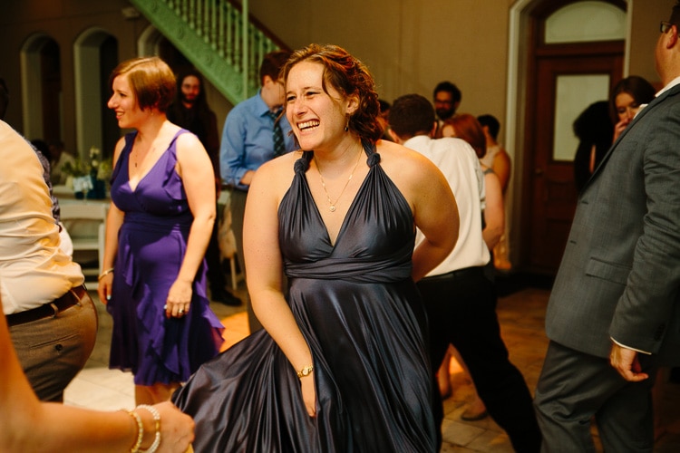 guests dance at Cambridge Multicultural Arts Center wedding reception