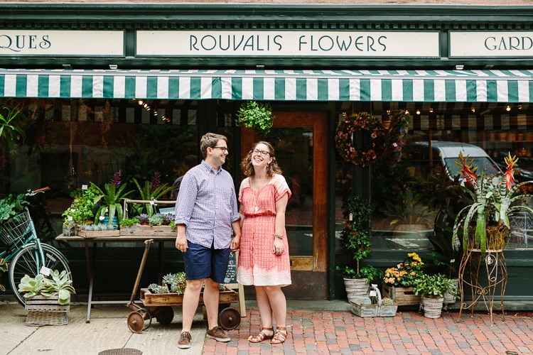 Beacon Hill, Boston, relaxed engagement session