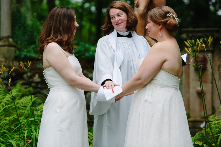 wedding ceremony photography at the Codman Estate
