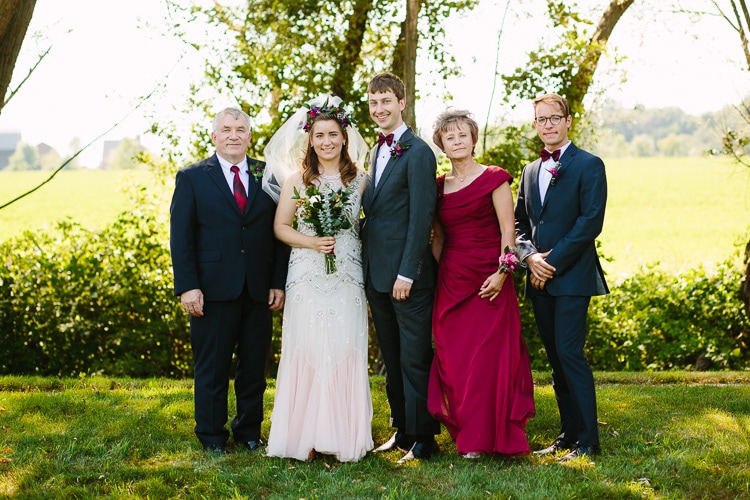 ann arbor wedding, family portrait