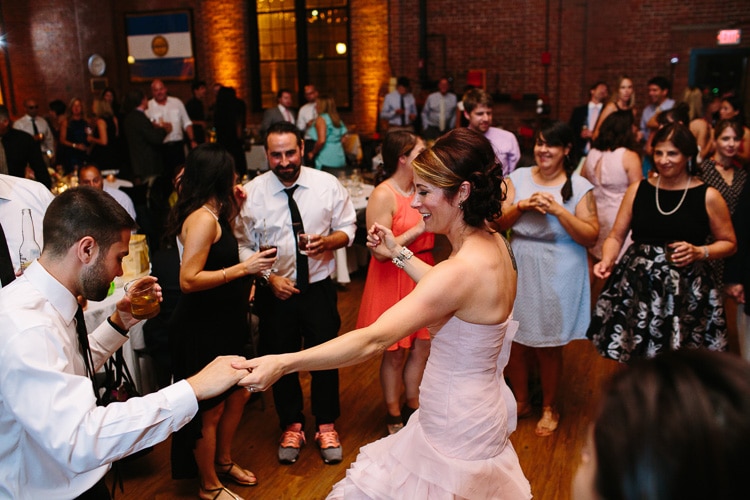 bride dances with new brother-in-law at wedding reception
