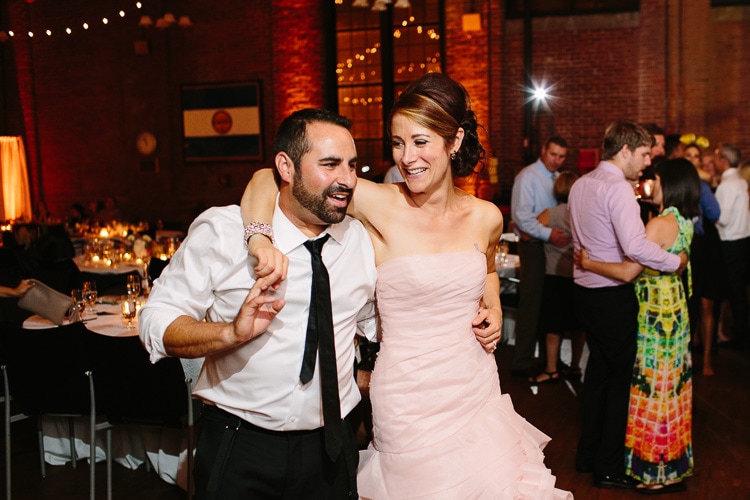 last dance! bride and groom at their Charles River Museum wedding