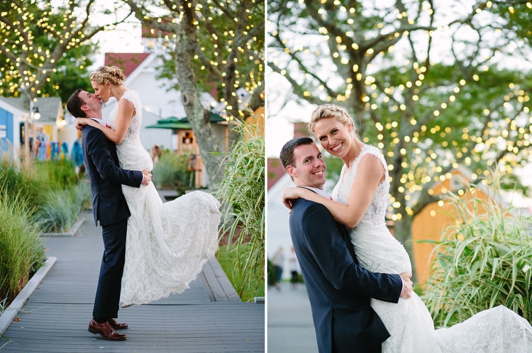 colorful wedding portraits at the Hyannis Artists Shanties