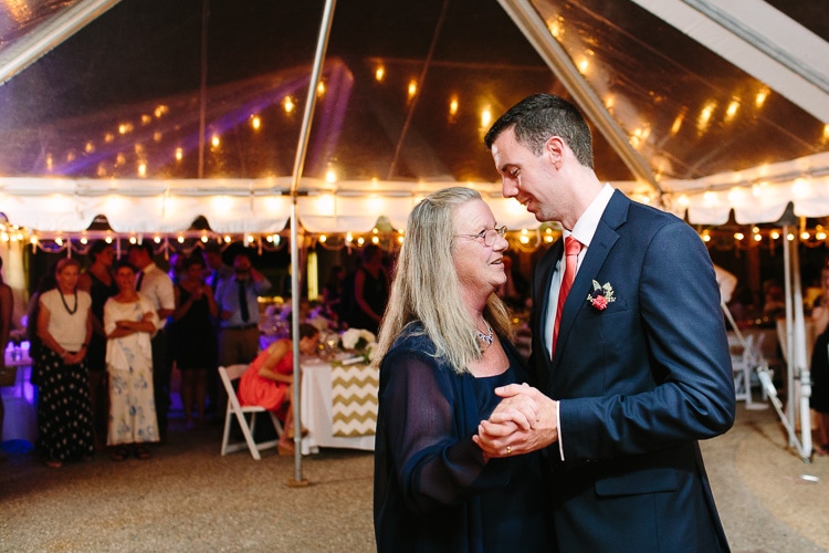 groom dances with mother, Cape Cod Maritime Museum wedding photography