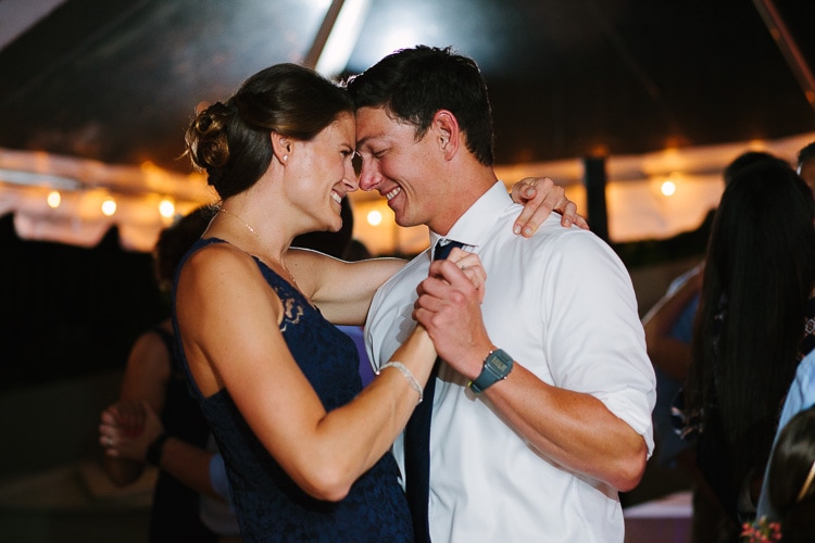guests dance at Cape Cod Maritime Museum wedding reception