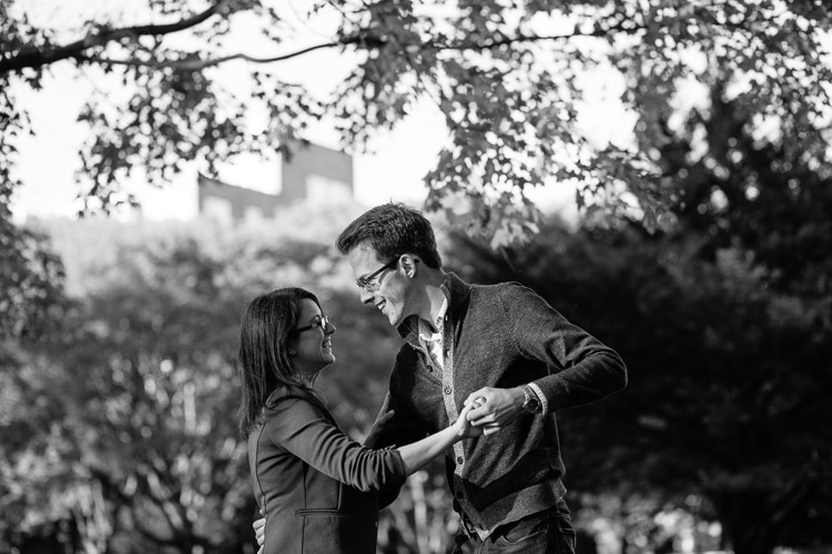 let's dance! authentic Harvard Square engagement photography