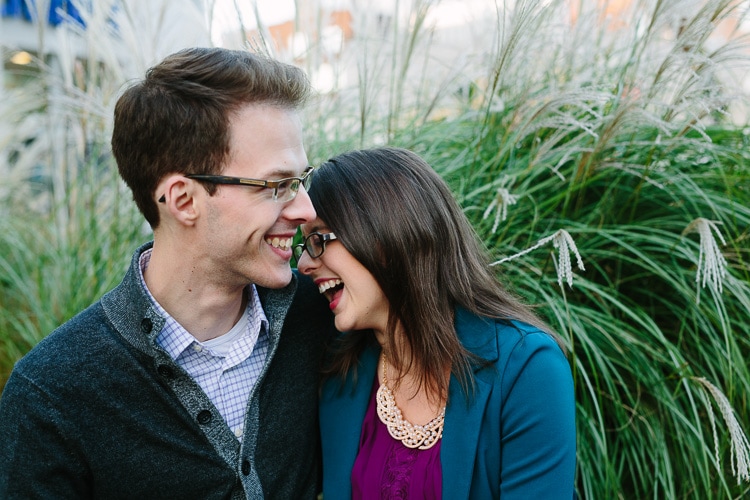 relaxed, happy and authentic Harvard Square engagement photos, Cambridge, MA