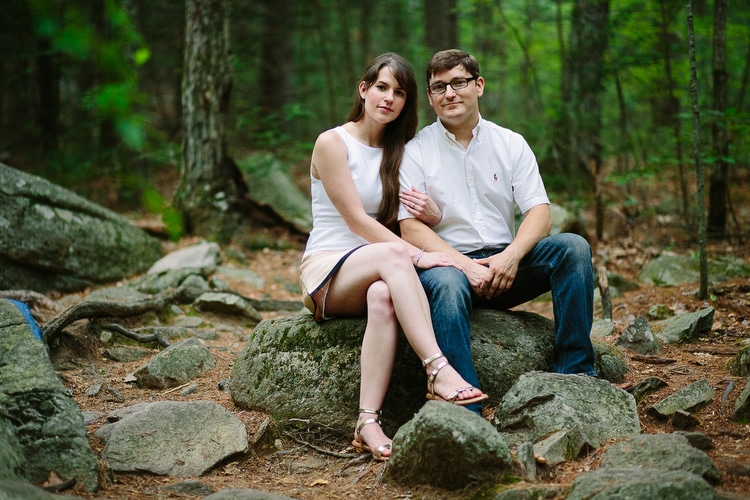 outdoors engagement session
