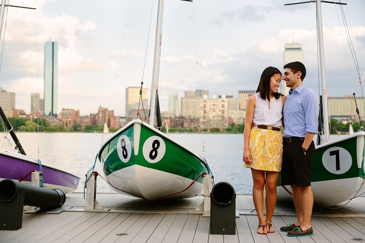 Engagement photography along the Charles River in Cambridge, MA.