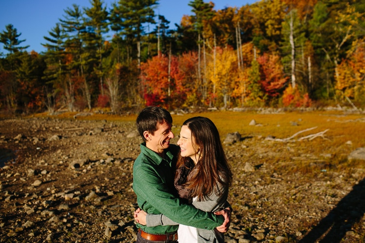 Candid engagement photography at the Middlesex Fells, Stoneham, MA. Photo by Kelly Benvenuto.