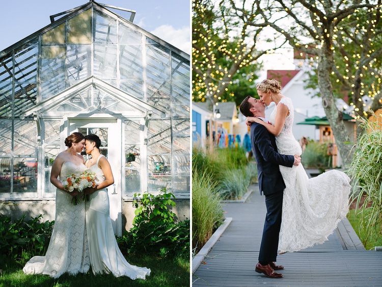 Romantic wedding portraits taken in Boston and on Cape Cod by photographer Kelly Benvenuto.