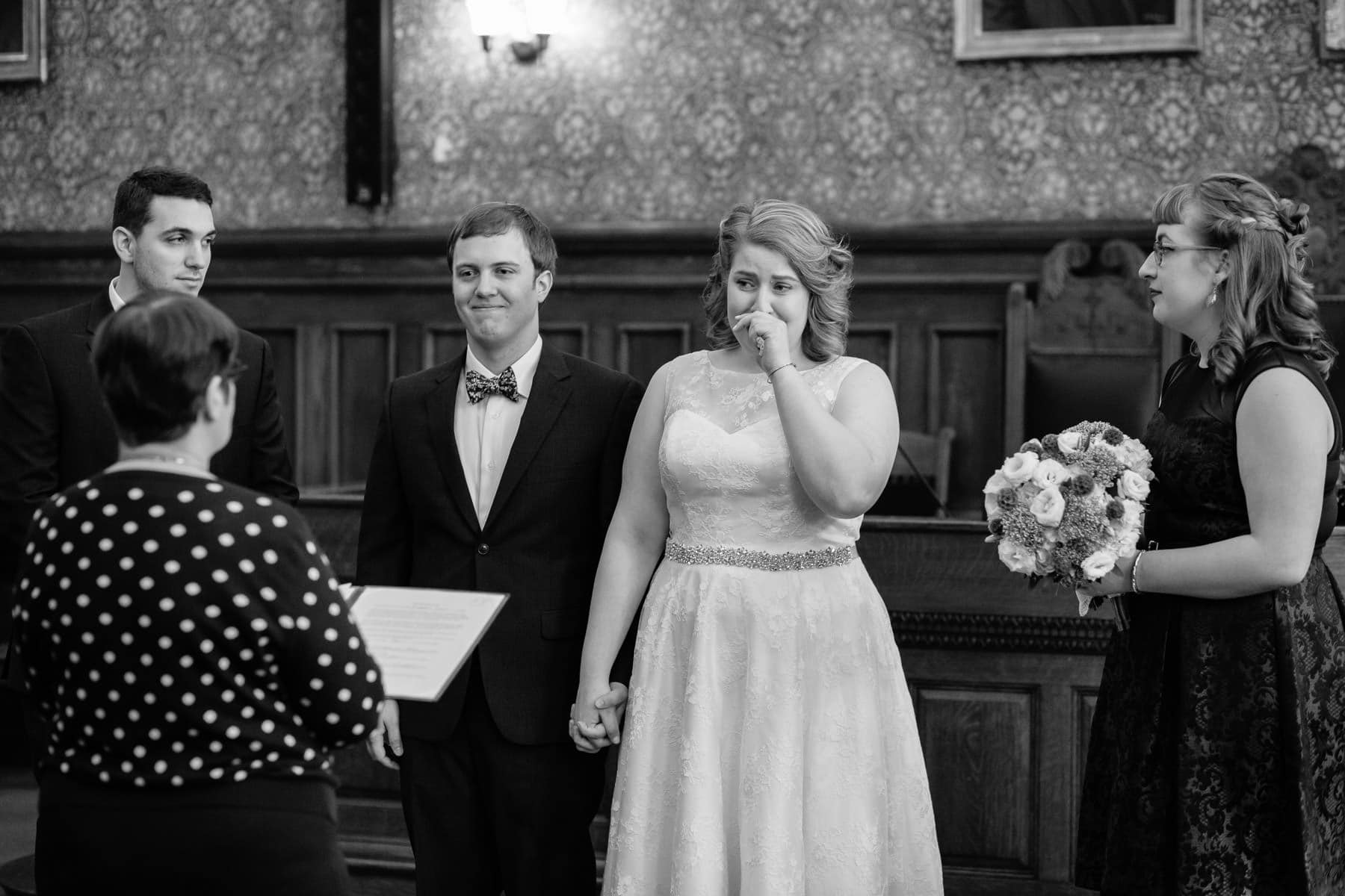 Emotional Cambridge City Hall wedding photography