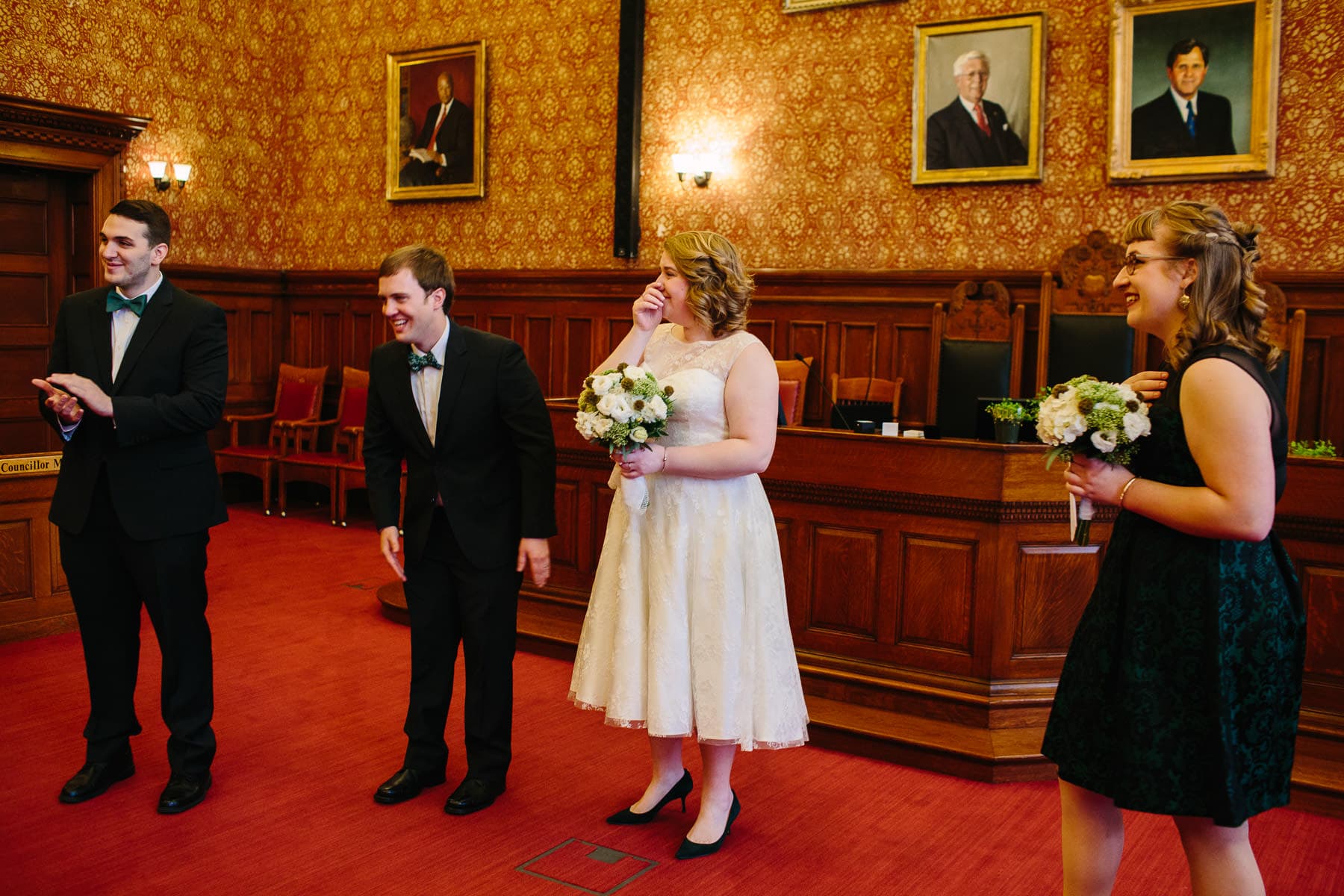 Cambridge City Hall wedding photography