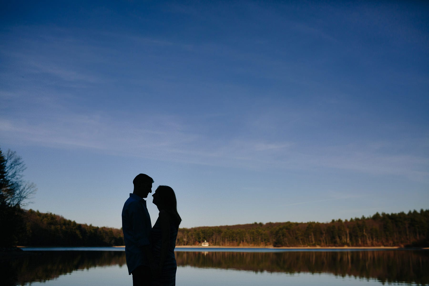 Walden Pond engagement photography