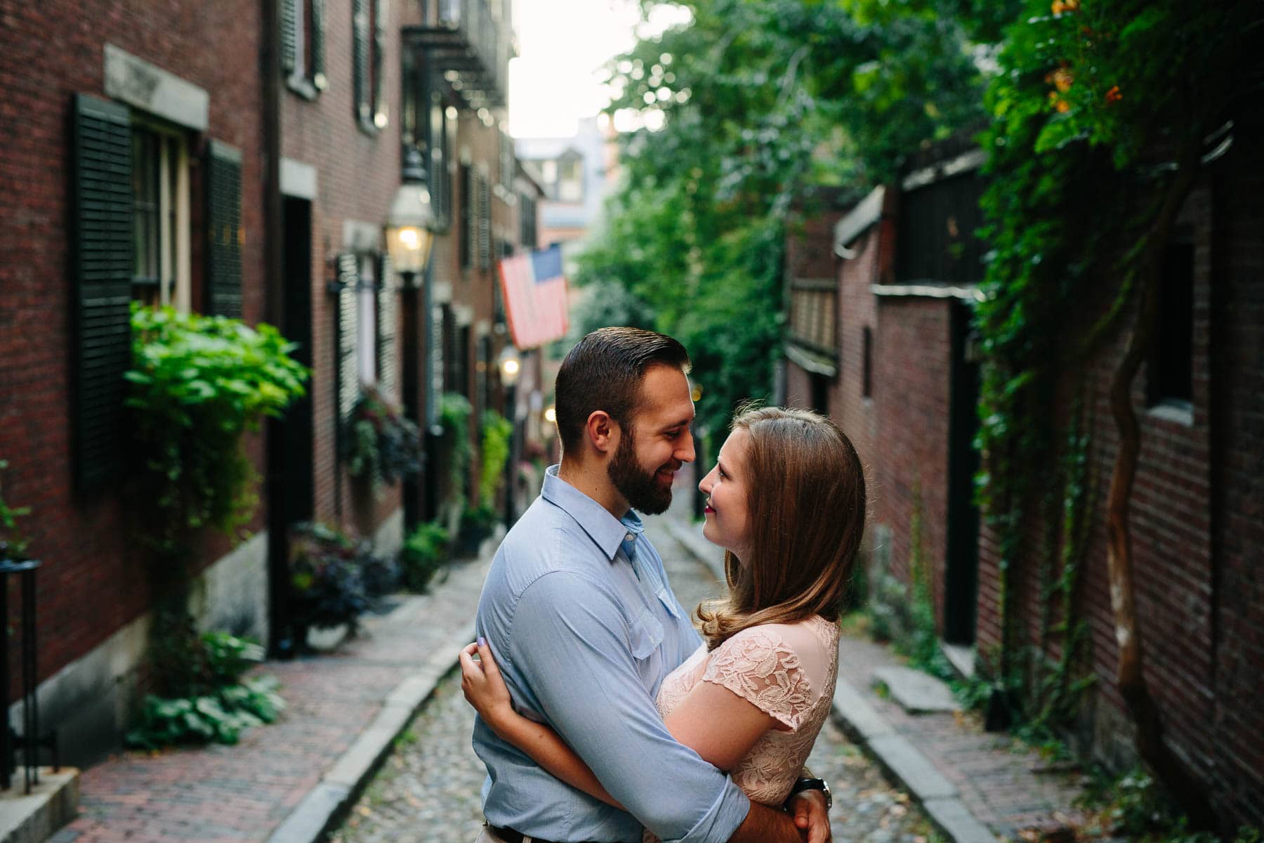Peggy and Anthony's Boston engagement photography session in the Beacon Hill neighborhood | Kelly Benvenuto Photography | Boston Engagement Photographer