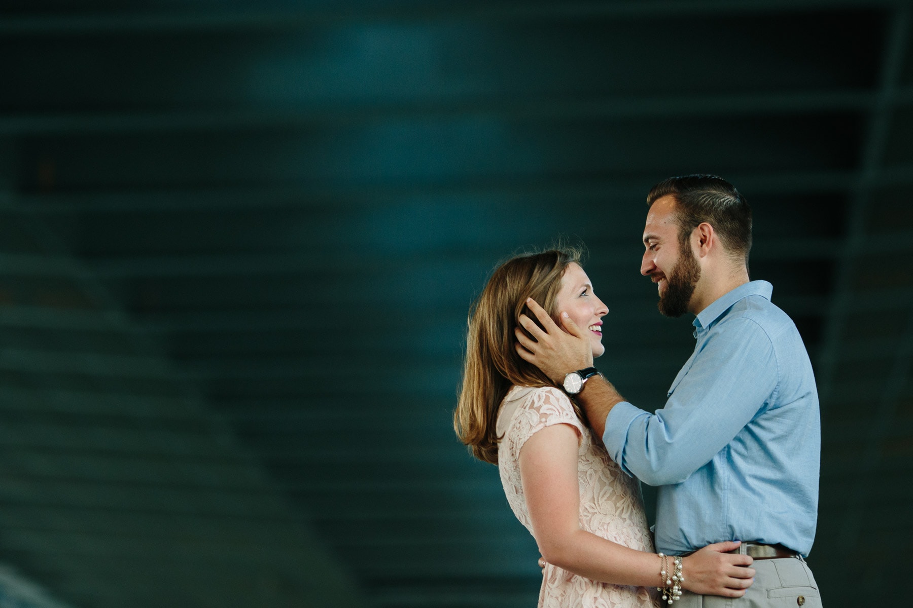 Peggy and Anthony's engagement photography session by the Zakim Bridge - North Point Park | Kelly Benvenuto Photography | Boston Engagement Photographer