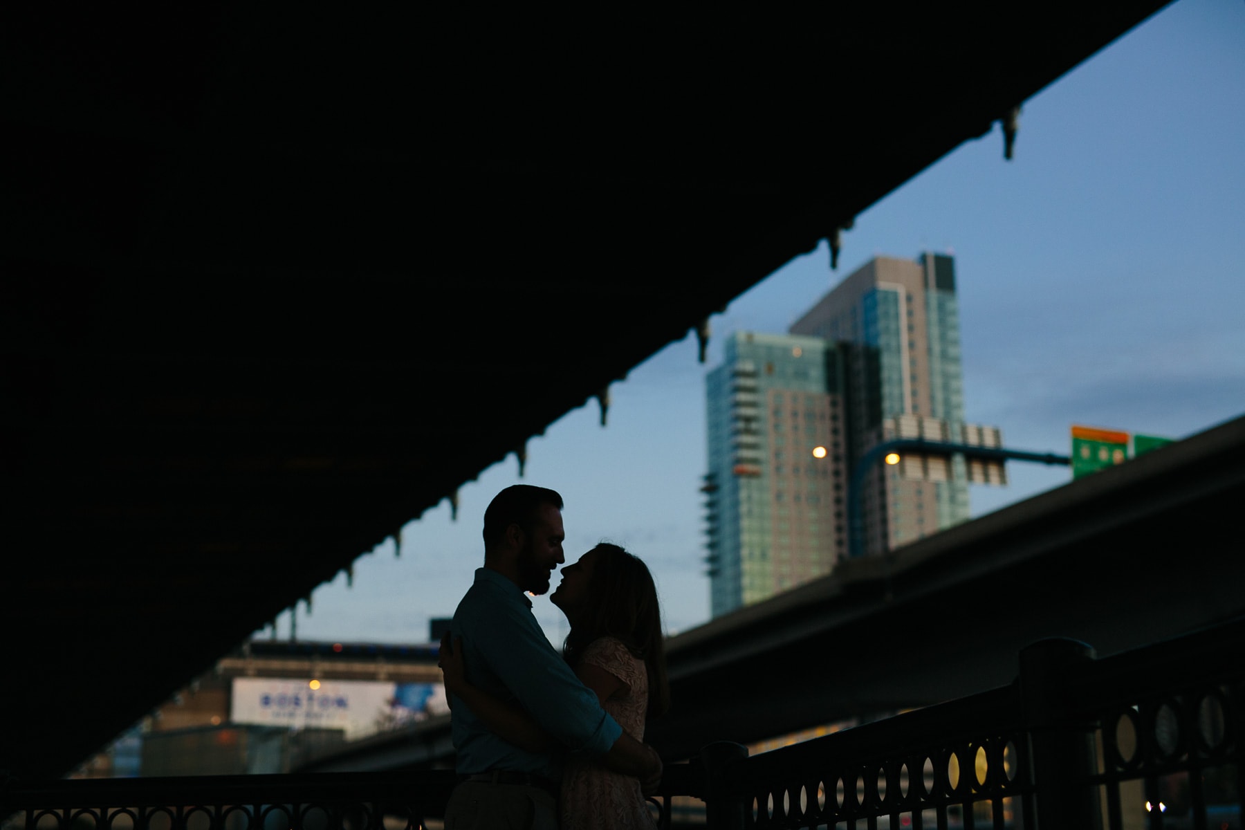 Peggy and Anthony's Boston engagement photography session by the Zakim Bridge - North Point Park | Kelly Benvenuto Photography | Boston Engagement Photographer
