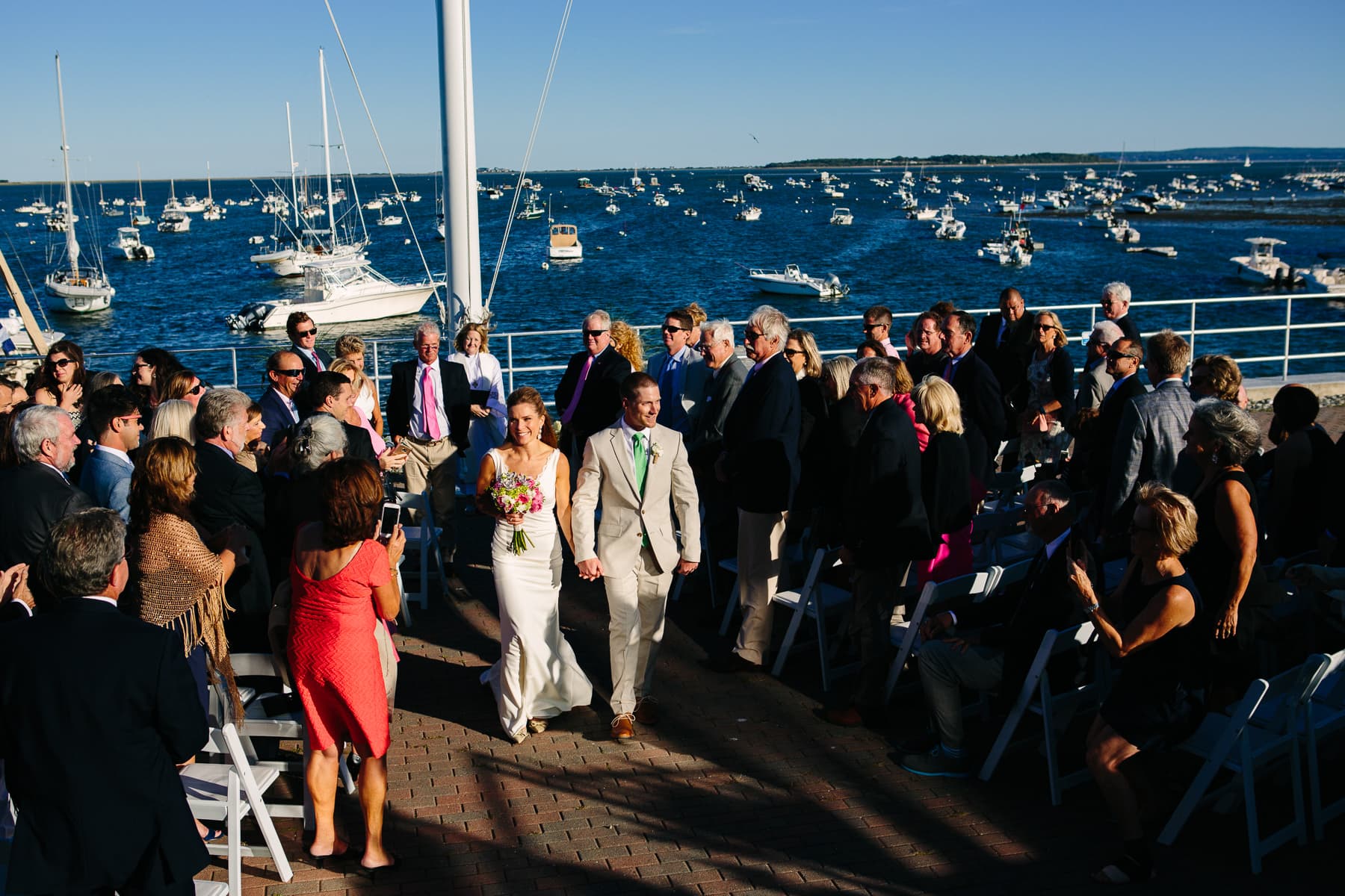 Emily and Kevin's wedding at the Duxbury Bay Maritime School in Duxbury, MA | Kelly Benvenuto Photography | Boston Wedding Photographer
