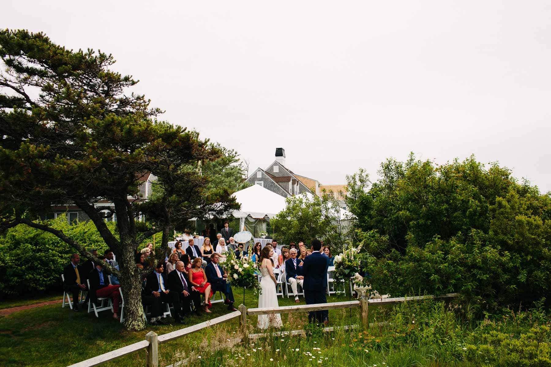 Amy and Ben's intimate backyard Cape Cod wedding in Brewster, MA | Kelly Benvenuto Photography | Boston Wedding Photographer