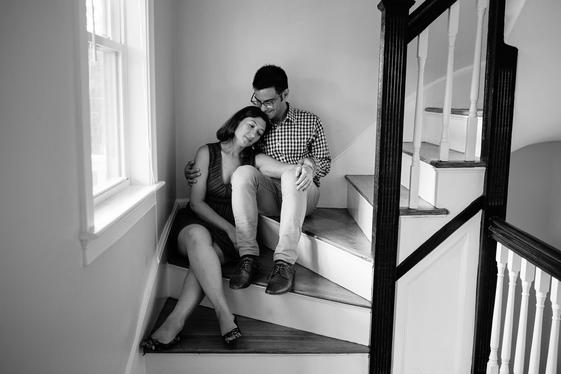 Ellen and Tom's Somerville engagement session at home and in their new neighborhood | Kelly Benvenuto Photography | Boston Wedding Photographer