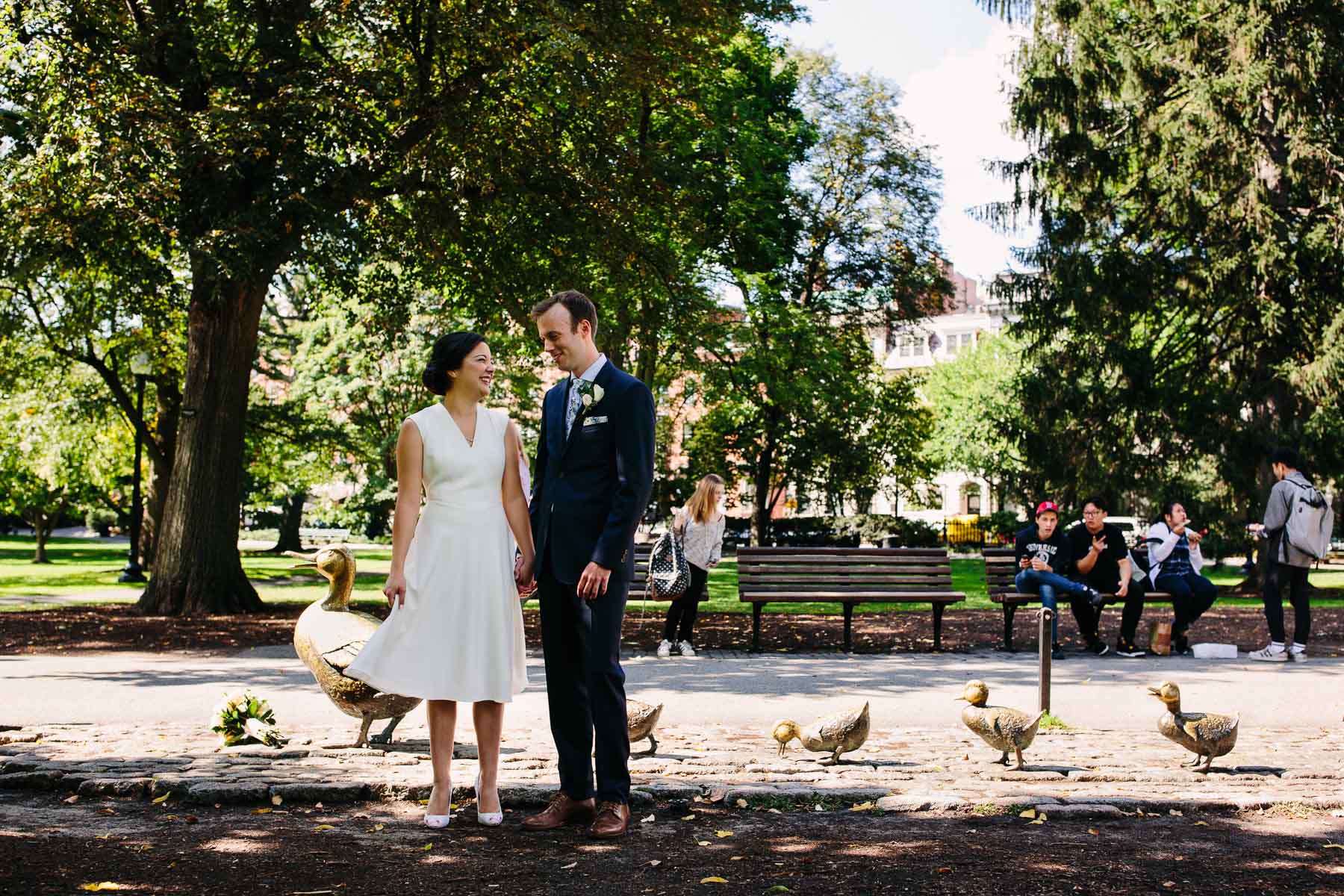 Intimate Cambridge City Hall wedding and portraits in the Boston Public Garden | Kelly Benvenuto Photography | Boston Wedding Photographer