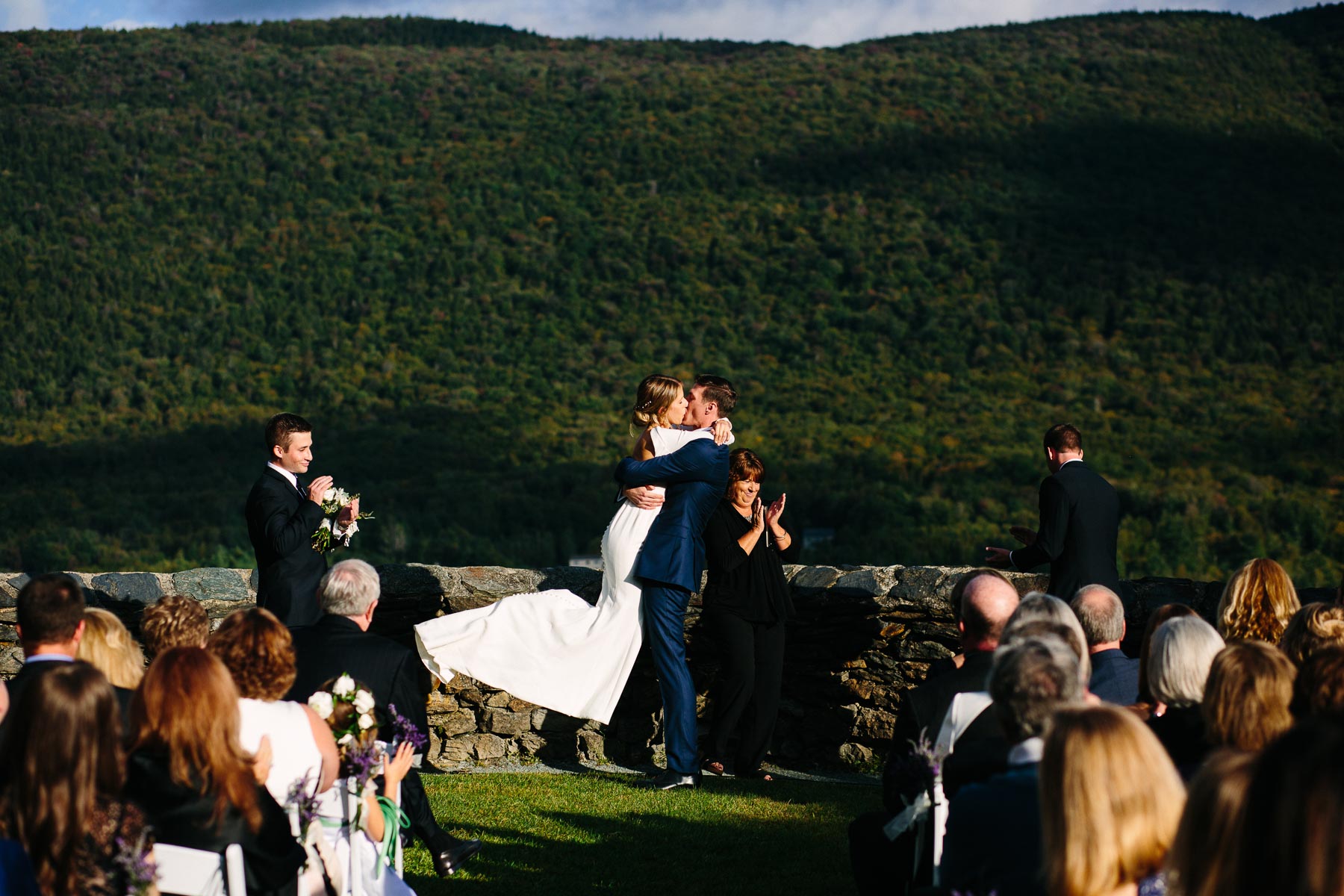 Hildene wedding of Morgan and Andy in Manchester, VT | Kelly Benvenuto Photography | Boston Wedding Photographer