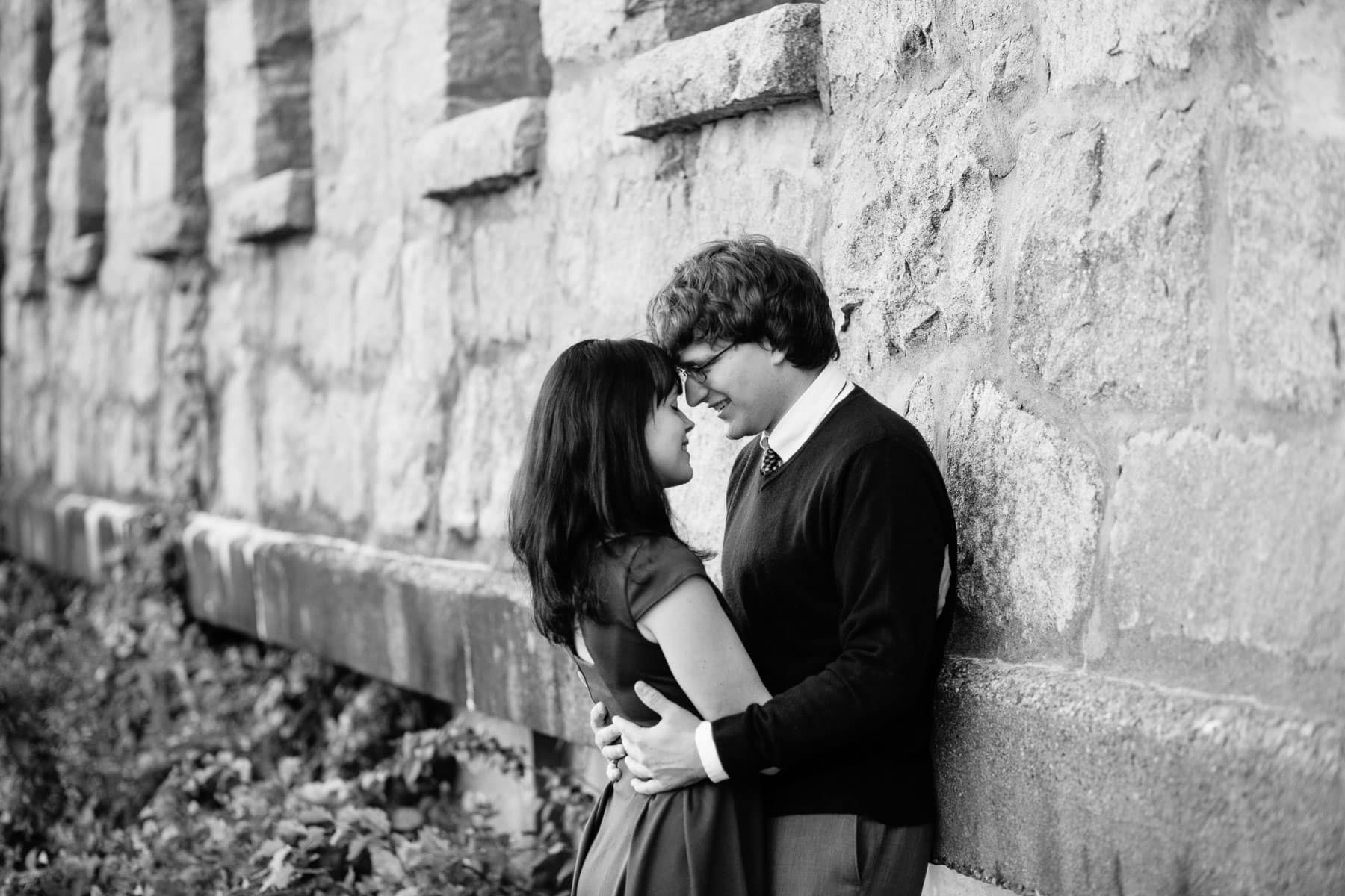 Old Stone Church engagement session of Kathryn and Ian in West Boylston, MA | Kelly Benvenuto Photography | Boston wedding photographer