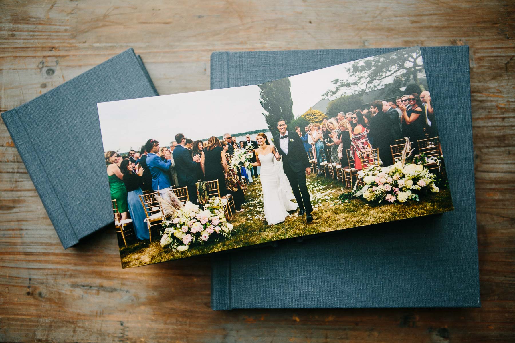 Signature flushmount linen album | Kelly Benvenuto Photography | Boston wedding photographer