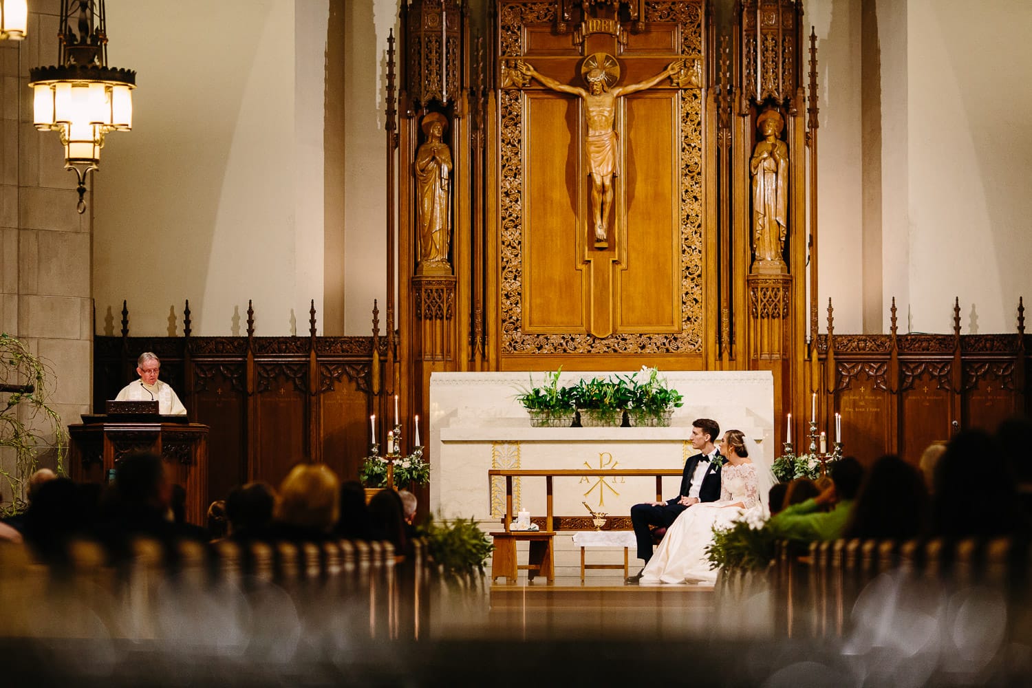 Saint Ignatius of Loyola wedding ceremony, Boston College